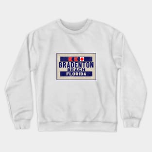 Bradenton Beach Florida Tropical Beach Surfing Scuba Surf Vacation Crewneck Sweatshirt